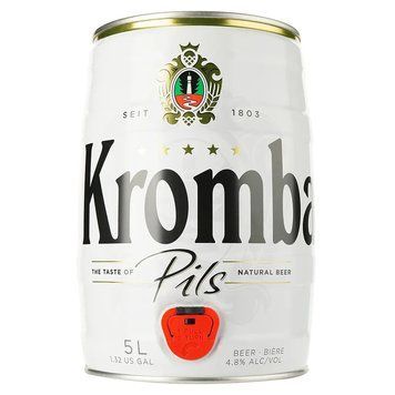 Krombacher Pils, світле, з/б, 4,8%, 5 л