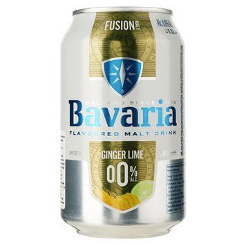 Упаковка безалкогольне Bavaria Імбирь Лайм світле, з/б, 0.33 л