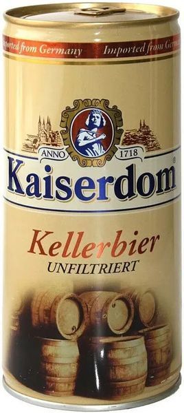 Набір пива Kaiserdom Kellerbier напівтемне 4.7% 1 л з/б + кухоль