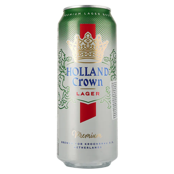 Упаковка пива Holland Crown Lager 0.5 з/б