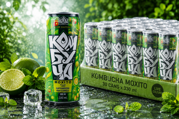 Комбуча Мохіто 0,33 л &mdash; ящик 30 шт.