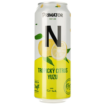 Упаковка пива Primator Yuzu 0.5 з/б б/а